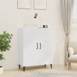 Berkfield Home Sideboard White 70x34x90 cm Engineered Wood - Size: 70 x 34 x 90 cm - thumbnail 2