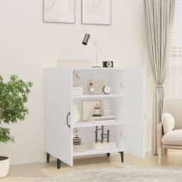 Berkfield Home Sideboard White 70x34x90 cm Engineered Wood - Size: 70 x 34 x 90 cm - thumbnail 6