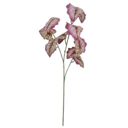 Leaf Artificial Faux Foliage Purple 85cm Realistic Pack of 6 - thumbnail 3
