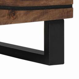 Berkfield Home Bedside Cabinets - 2 Pack, Solid Mango Wood, Dimensions: 40x33.5x46 cm in Brown - thumbnail 9