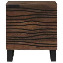 Berkfield Home Bedside Cabinets - 2 Pack, Solid Mango Wood, Dimensions: 40x33.5x46 cm in Brown - thumbnail 5