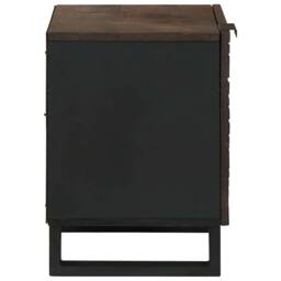 Berkfield Home Bedside Cabinets - 2 Pack, Solid Mango Wood, Dimensions: 40x33.5x46 cm in Brown - thumbnail 6