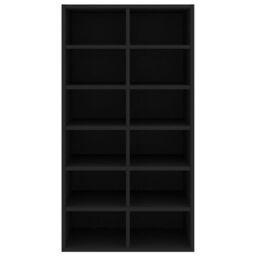 Berkfield Home Shoe Rack Black 54x34x100.5 cm Engineered Wood - thumbnail 4