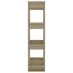 Berkfield Home Book Cabinet/Room Divider Sonoma Oak 80x30x123.5 cm in Brown - thumbnail 6