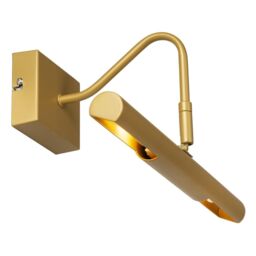 Lucide 'VINZ' Non Dimmable Stylish Mountable Indoor LED Picture Light 2xG9 in Gold - thumbnail 5