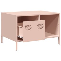 Berkfield Home Coffee Table Pink 68.5x50x43.5 cm Cold-rolled Steel - thumbnail 5
