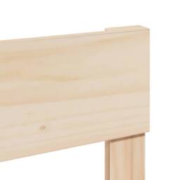Berkfield Home Beautiful Bed Frame without Mattress 180x200 cm Super King Solid in Natural - thumbnail 9