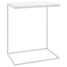 Berkfield Home Side Table White 55x35x66 cm Engineered Wood - Size: 55 x 35 x 66 cm - thumbnail 3