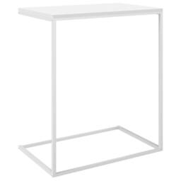 Berkfield Home Side Table White 55x35x66 cm Engineered Wood - Size: 55 x 35 x 66 cm - thumbnail 5