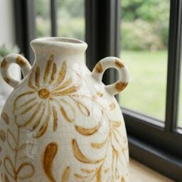 Garden Greatness Golden Bloom Floral Vase - Size: 1 Pack - thumbnail 2