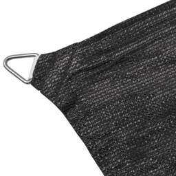 Berkfield Home Sunshade Sail HDPE Square 3.6x3.6 m Anthracite in Black - thumbnail 3