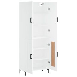 Berkfield Home Highboard White 69.5x34x180 cm Engineered Wood - thumbnail 4