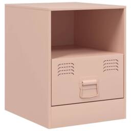 Berkfield Home Bedside Cabinet Pink 34.5x39x44 cm Steel