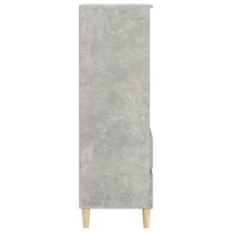 Berkfield Home Highboard Concrete Grey 40x36x110 cm Engineered Wood - Size: 40 x 36 x 110 cm - thumbnail 5