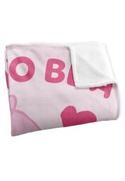 "Hasbro Peppa Pig Mummy Pig Soon To Be Silky Touch Blanket 50"" x 60"" in White" - thumbnail 3