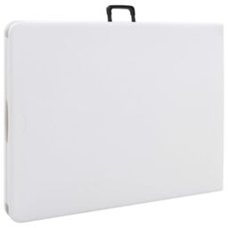 Berkfield Home Folding Garden Table White 180x72x72 cm HDPE - Size: 180 x 72 x 72 cm - thumbnail 4
