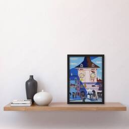 Artery8 Bern with Belltower Ernst Ludwig Kirchner Framed Wall Art Print - Size: A3 - thumbnail 2