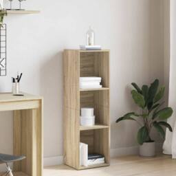 Berkfield Home Classic Book Cabinet/TV Cabinet Sonoma Oak 36x30x114 cm Engineere in Light Tan - Size: 36 x 30 x 114 cm - thumbnail 2