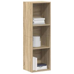 Berkfield Home Classic Book Cabinet/TV Cabinet Sonoma Oak 36x30x114 cm Engineere in Light Tan - Size: 36 x 30 x 114 cm - thumbnail 4