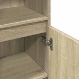 Berkfield Home Practical Bathroom Cabinet Sonoma Oak 30x30x100 cm Engineered Wood in Light Brown - Size: 30 x 30 x 100 cm - thumbnail 8