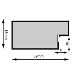 Frames & Mirrors 4U Metro Gold Frame with Light Grey Mount for Image Size A2 - thumbnail 2