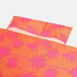OHS Palm Tree Beach Towel with Bag Quick Dry Absorbent Travel Spa in Orange - thumbnail 6