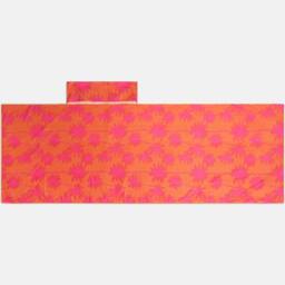OHS Palm Tree Beach Towel with Bag Quick Dry Absorbent Travel Spa in Orange - thumbnail 5