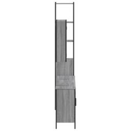 Berkfield Home 4 Piece Bathroom Cabinet Set Grey Sonoma Engineered Wood - thumbnail 7