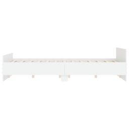 Berkfield Home Bed Frame with Headboard & Footboard White 120x200 cm - Size: Small Double - thumbnail 5