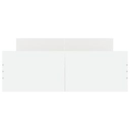 Berkfield Home Bed Frame with Headboard & Footboard White 120x200 cm - Size: Small Double - thumbnail 4