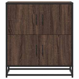 Berkfield Home Sideboard Brown Oak 68x35x76 cm Engineered Wood - Size: 68 x 35 x 76 cm - thumbnail 4