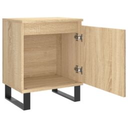 Berkfield Home Bedside Cabinets 2 pcs Sonoma Oak 40x30x50 cm Engineered Wood in Brown - Size: 40 x 30 x 50 cm - thumbnail 6