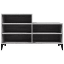 Berkfield Home Shoe Cabinet Grey Sonoma 102x36x60 cm Engineered Wood - Size: 102 x 36 x 60 cm - thumbnail 5