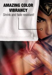 Warner Brothers Wonder Woman X Silky Touch Super Soft Throw Blanket 152 x 127 cm in White - thumbnail 4
