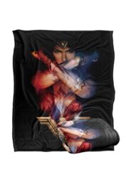 Warner Brothers Wonder Woman X Silky Touch Super Soft Throw Blanket 152 x 127 cm in White - thumbnail 2
