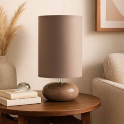 Voltico Pebble Table Lamp Assorted Colours in Light Brown - thumbnail 1
