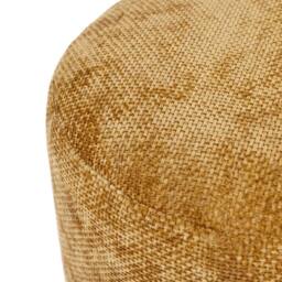 icon Milano Woven Chenille Footstool in Gold - thumbnail 4