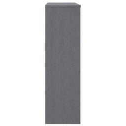 Berkfield Home Top for Highboard HAMAR Dark Grey 90x30x100cm Solid Wood Pine - Size: 90 x 30 x 100 cm - thumbnail 4