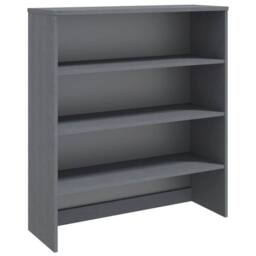 Berkfield Home Top for Highboard HAMAR Dark Grey 90x30x100cm Solid Wood Pine - Size: 90 x 30 x 100 cm - thumbnail 2