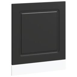 Berkfield Home Decorative Dishwasher Panel¬†Kalmar¬†Black 60x1.5x67 cm Engineere in Black - thumbnail 3