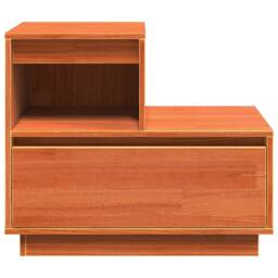 Berkfield Home Modern Bedside Cabinet 2 pcs Wax brown 60 x 34 x 51 cm Solid pinewood - thumbnail 8