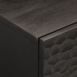 Berkfield Home Coffee Table Black 80x50x40 cm Solid Wood Mango - Size: 80 x 50 x 40 cm - thumbnail 6