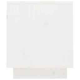 Berkfield Home TV Cabinet White 70x34x40 cm Solid Wood Pine - Size: 70 x 34 x 40 cm - thumbnail 8