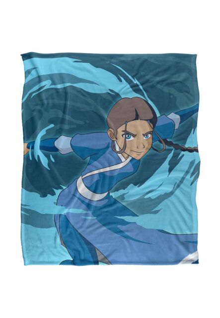 Avatar: The Last Airbender Avatar The Last Airbender Katara Silky Touch Super Soft Throw Blanket 152 X 127 cm in White - image 1