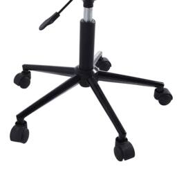 Nordlys Scandinavian adjustable metal base office chair in Black - thumbnail 5