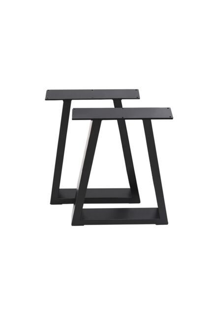 Living and Home Table Legs Set of 2 Heavy Duty Industrial DIY Furniture Replacement Legs in Black - image 1