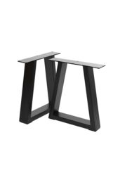 Living and Home Table Legs Set of 2 Heavy Duty Industrial DIY Furniture Replacement Legs in Black - thumbnail 5