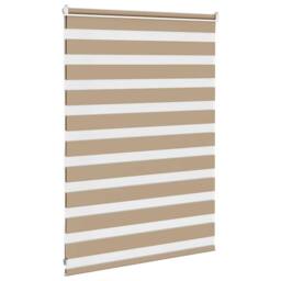 Berkfield Home Elegant Zebra Blind Sand Brown 105x100 cm Fabric Width 100.9 cm P - thumbnail 4