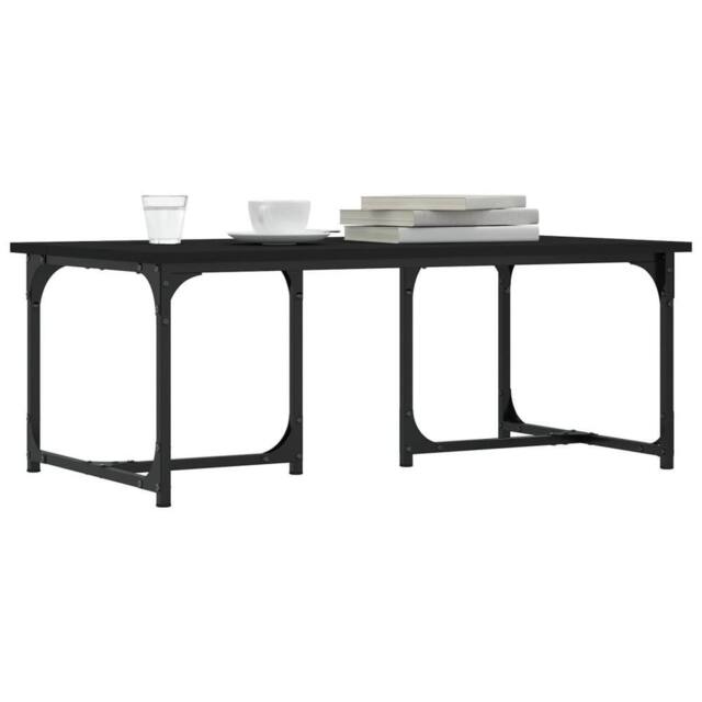 Berkfield Home Decorative Coffee Table Black 90x50x35 cm Engineered Wood - Size: 90 x 50 x 35 cm - image 1