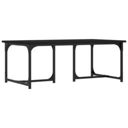 Berkfield Home Decorative Coffee Table Black 90x50x35 cm Engineered Wood - Size: 90 x 50 x 35 cm - thumbnail 6